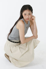 ALL-DAY SLEEVELESS TOP_MELANGE GRAY