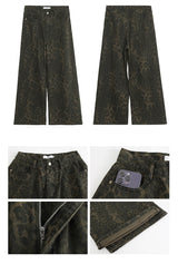 Wide Leopard Casual Pants