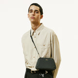 saffiano trapezium chain bag