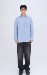 Muti-Plaid Stripe Oversized Shirts (JTOSRT-0003)