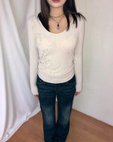 rose ribbed T