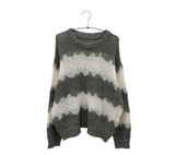 Jera Rouge Alpaca Color Block Knit (5c)