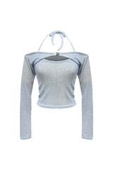 MANON OFF-SHOULDER SET / SKY BLUE