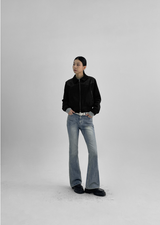 [B-DENIM] ロースリムブーツカット 037