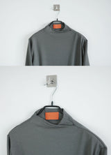 ドレープモックネックTシャツ
