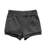 アクティブウォッシュ加工スタッドショートパンツ