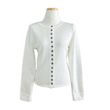 Annie Slim Button Long Sleeve Cardigan