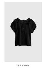 Weekly Wrinkle Shirring Blouse / 2 colors