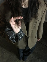 ヴィンテージヘアラッフル - ダークフローラル