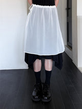  STRING LAYERED SHEER SKIRT
