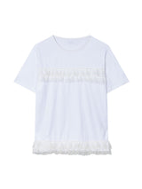 フリル カンカンTシャツ(WHITE)