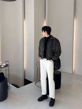 LMN Embossed Regular Fit Cotton Pants (3 colors)