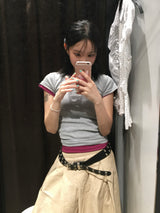 ジューシーデイリーUネック半袖Tシャツ (12c)