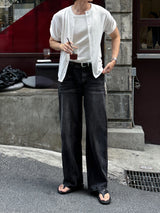 LMN Celine Flow Washing Denim Pants (2 colors)
