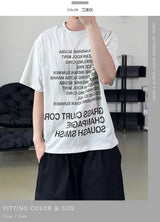 Coral Lettering Short Sleeve T-Shirt