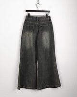 Meto semi bootcut wide denim pants