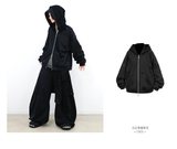 RELABEL (Dark Night Weave) デタッチャブルクロスフラップハイプレジャーラインストーンエンベリッシュメントカットアウトデザインカジュアルスウェットパンツ