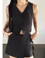Stripe bustier top