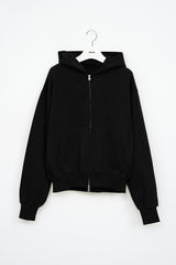 Jeff Cropped Zip Hoodie (3color)