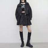 トニオバタフライストラップクロップドtシャツ