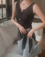 Tarp sleeveless & scarf set