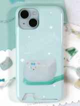 ✧ グロッシーカードスマホケース ✧ パピートゥースブラシ
