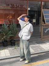 バイカーパッチデニムパンツ – M, L (3 Colors)