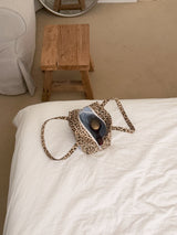 ハンディ ポーチ (beige leopard)