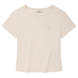 KIRSH プレーンスリムフィットTシャツ【アイボリー】