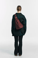 Mineral antler messenger bag (Burgundy)