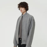 フルニットジップアップ GRAY