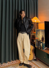 Biker Leather Jacket 2COLOR