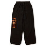 STGM Logo Super Wide Jogger Pants Black / White Melange