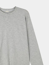 Slub damaged crop long sleeves 3color