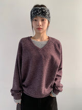 ジェキンシースルーフラワープリンティング長袖Tシャツ