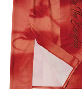 Embroidered Graphic Jersey Skirt _ RED