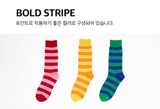 [3PACK] 1507 UNISEX STRIPE BASIC SOCKS - bold stripe