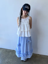  finale check skirt / pink