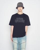 25FW シンプルボーダーライン半袖Tシャツ ブラック