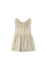 Silky shirring dress_beige