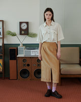 STRIPE POCKET SHIRT [IVORY]