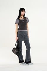 オードシグネチャー 2WAY レイヤード Tシャツ / Odd Signature 2WAY Layered T-Shirt