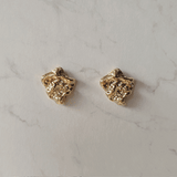 ビンテージフラグメントピアス-金