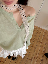 [MADE] Rules Button Henley Neck Knit