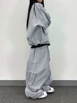 piping balloon track pants