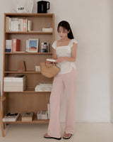 Merkin frill linen blouse