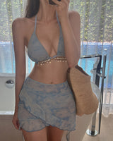 Pad three-piece bikini set