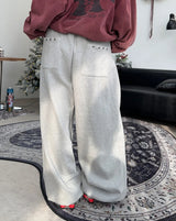 Crew lettering brushed pants