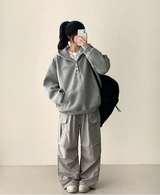 モブパッチスナップボタンフード