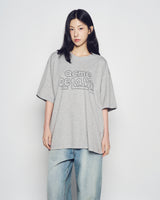 25FW シンプルボーダーライン半袖Tシャツ メランジ